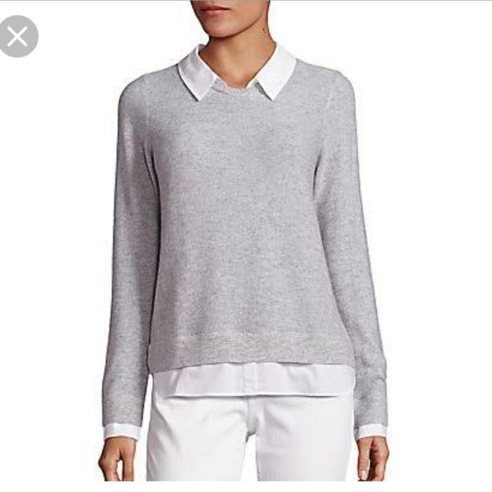 Joie Rika light Heather grey porcelain shirt